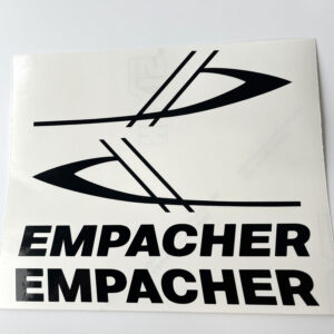 Empacher stickers logo and text