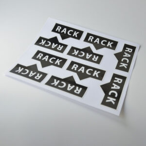 rowing boat rack sticker horizontal x 10