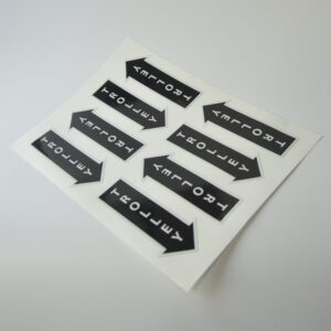 boat trolley sticker x 8